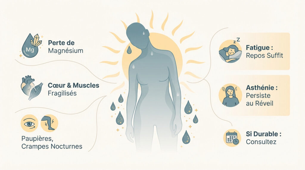 cause de l'epuisement estival